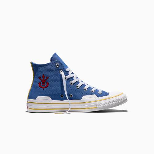代购Converse All Star龙珠Z贝吉塔联名板鞋透气蓝色赛亚人王子