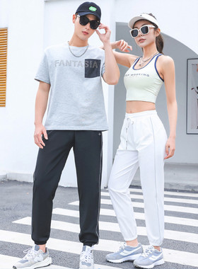 可乐三防户外休闲运动高弹力冰丝速干裤女夏季薄款束口长裤防晒裤