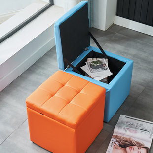 储物凳子收纳凳可坐换鞋家用长方形休息凳服装店试衣间长条沙发凳