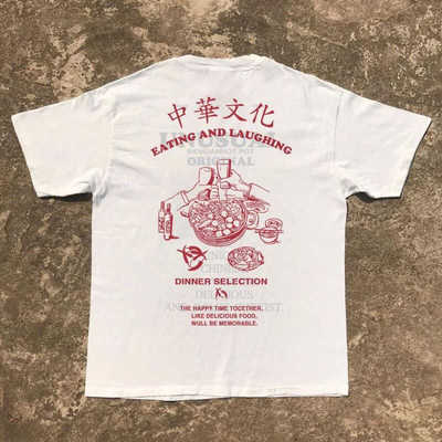 大码短袖重磅男女印花t恤