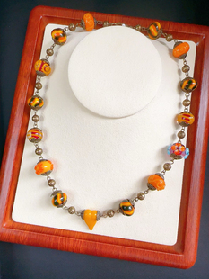 Vintage 意大利产穆拉诺手工老琉璃项链【不退不换】