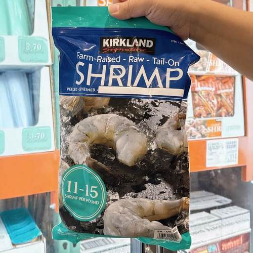 科克兰去头去壳去虾线冷冻虾仁
