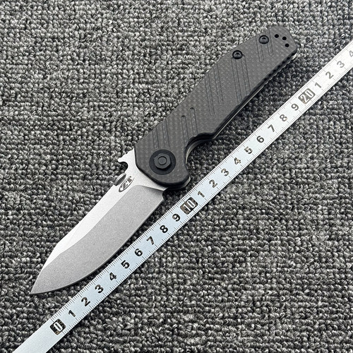 零误差 ZT0630 碳纤维柄折刀户外野营狩猎战术防身口袋EDC工具刀