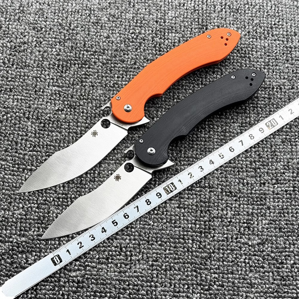 蜘蛛 C237G10柄折刀户外野营狩猎战术防身高硬度口袋EDC工具刀