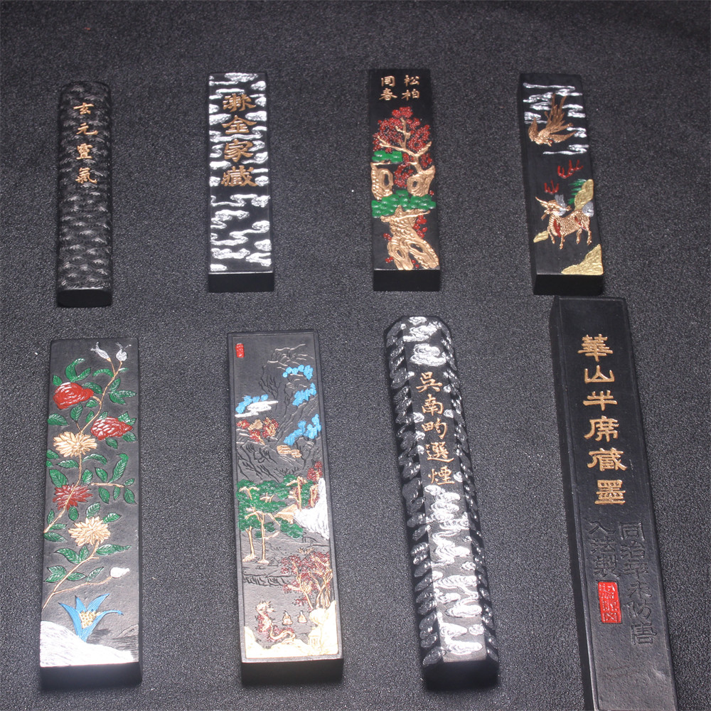 正品传统古法工艺徽墨程君房墨条墨锭墨棒墨块油烟墨书画收藏文房