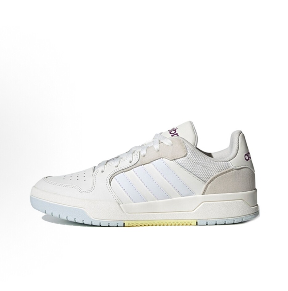 adidas 板鞋防滑耐磨舒适透气复古运动防水美式篮球风校园风 白灰