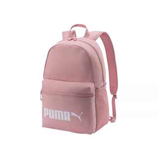 Puma 经典Logo休闲时尚潮流粗呢书包双肩背包 粉色 077482-05