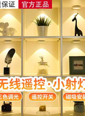led人体感应感应灯灯usb充电圆形磁吸灯衣柜柜橱柜走廊玄关灯浴室
