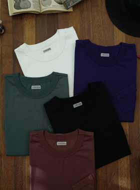 特价！SBC 经典合身款长绒棉口袋男士短袖T恤  特价不支持退换