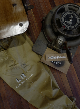 denim doctor丹宁医生 衣物喷字改造 二战古董字模机制作 再设计