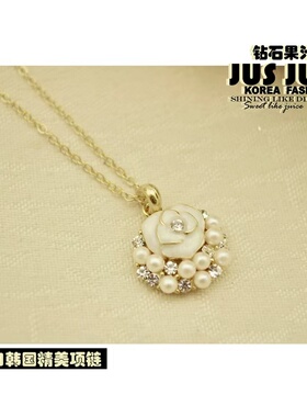 2026新款女项链山茶花项链女精致时尚小众设计感女生项链气质锁骨