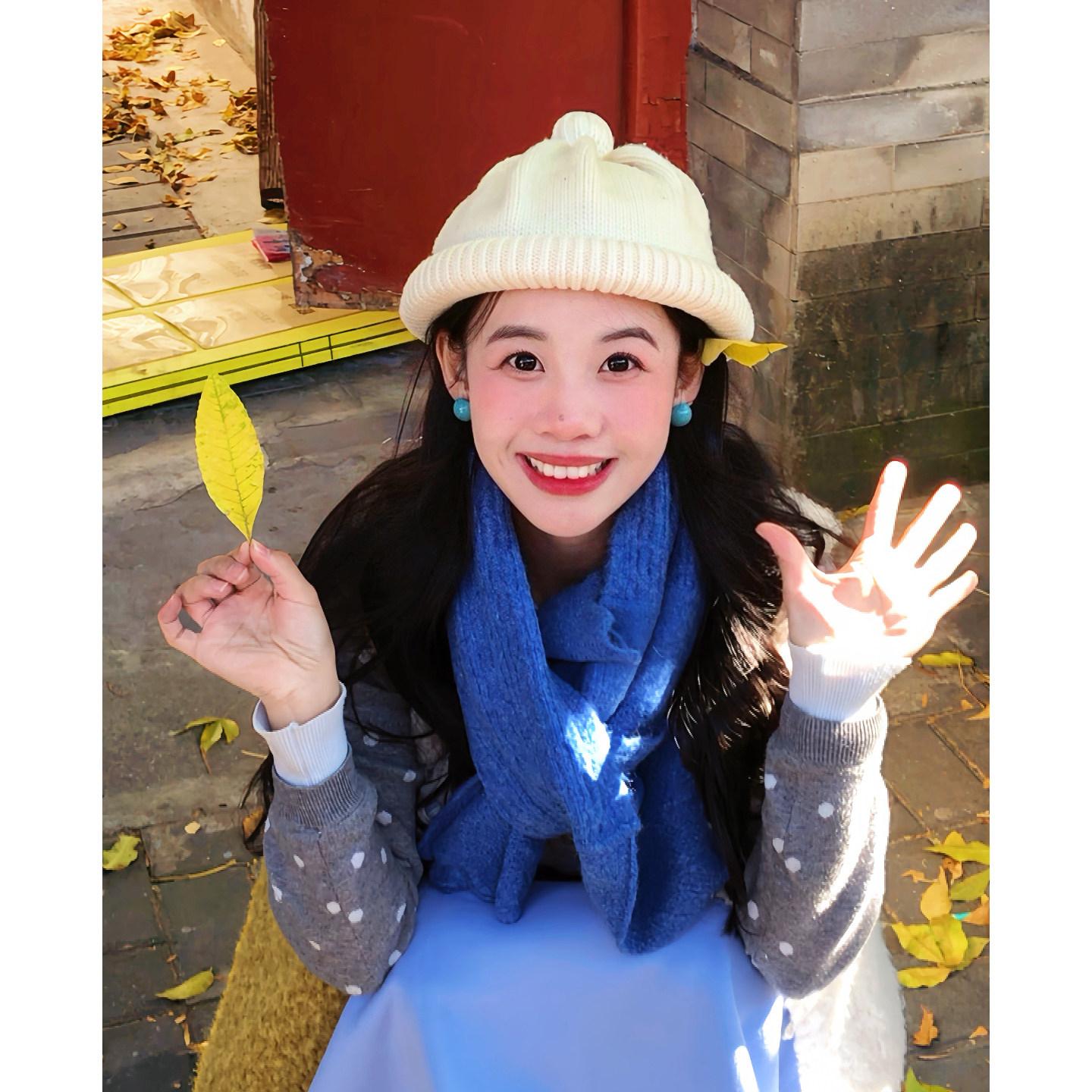 日系可爱纯羊毛显脸小渔夫帽