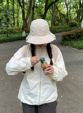Deep深海 2026新款户外登山帽夏季防晒帽女遮阳渔夫帽盆帽
