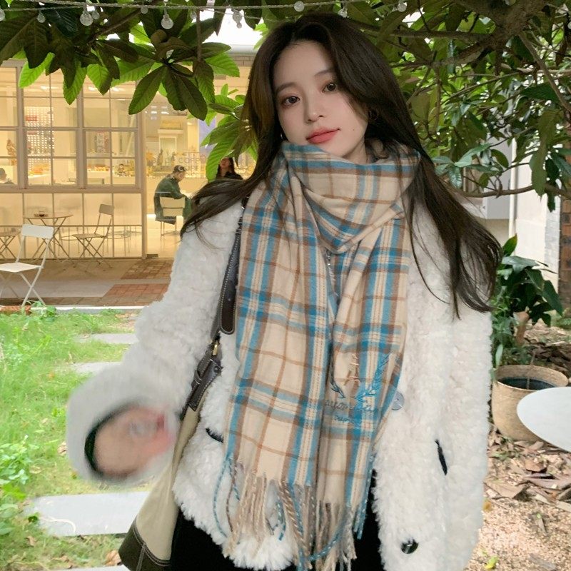 【福利款】韩版秋冬ins格子围巾女冬季流苏大版长款学生围脖披肩,服饰配件/皮带/帽子/围巾,围巾/丝巾/披肩,淘宝优惠券,粉丝福利购,淘宝优惠卷