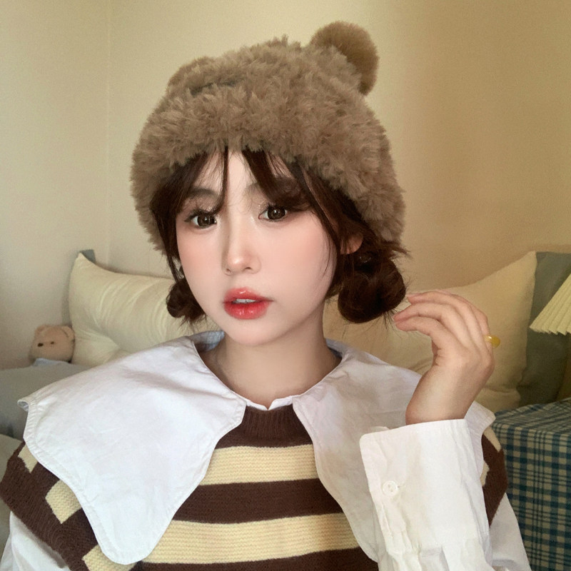 甜美可爱保暖加厚仿皮草