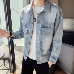 2025春款男士牛仔外套大口袋男牛仔夹克短款上衣B317/JK79/P125图片