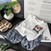 2026夏季 男童镂空薄宽松无袖 新款 爆款 两件套 儿童韩版 儿童背心套装