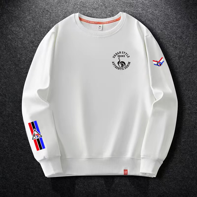 法国公鸡卫衣男士加绒印花大码潮