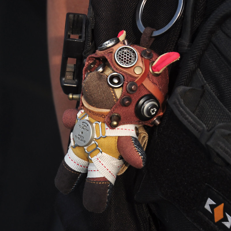 蒸汽精灵原创飞行员系列雅痞个性复古汪星人创意玩偶小狗挂件咖啡