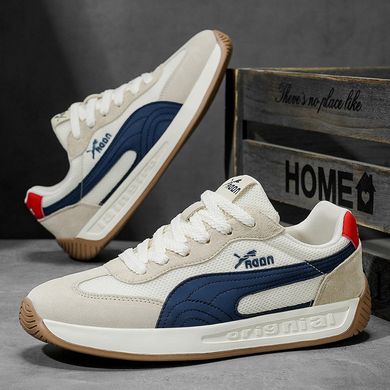 鞋子男鞋2025新款夏季潮流休闲鞋网面德训鞋透气阿甘鞋男款运动鞋