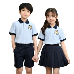 男女童校服儿童夏季学院风运动会服中小学生班服幼儿园幼师园服