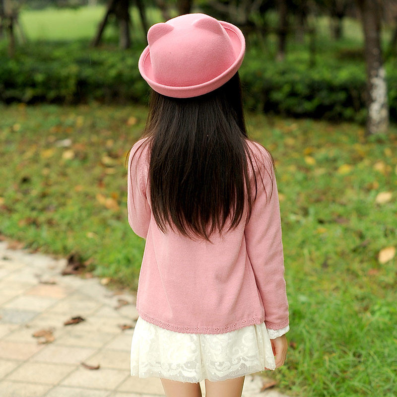 Pull fille à manche longue en coton - Ref 2103968 Image 4
