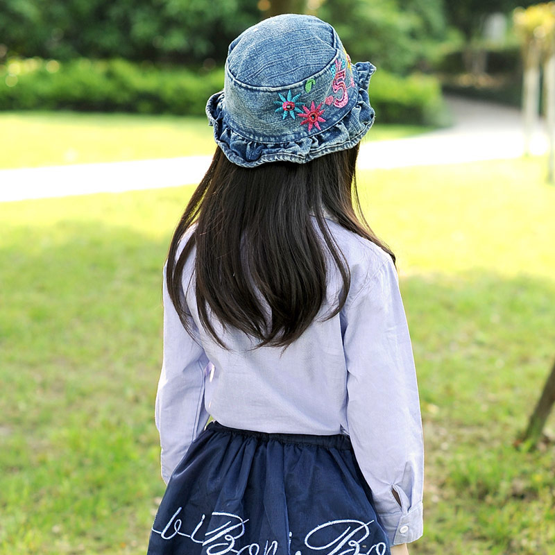 Chemise fille à manche longue en coton - Ref 2084765 Image 3