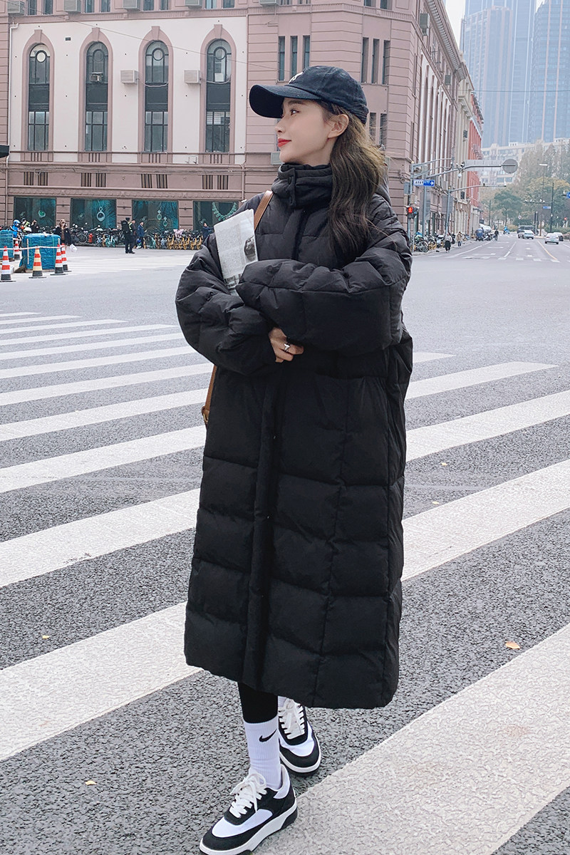 2023新款冬季羽绒棉长款黑色棉衣192-款号168-P180-K288,女装棉衣/棉服,浙宝103（原192）