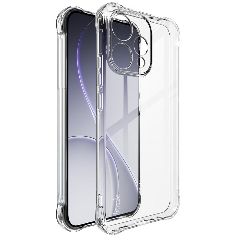 imak适用于oppo reno15 5g海外版四角气囊reno15c手机壳防摔15f保护套5G男女新款防滑边清水硅胶软壳