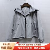 汇千雅YXA016时尚 2026女新款 休闲连帽拉链派克服风衣短款 外套春装