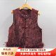嘉雪HRLC5115时尚 2025女新款 国风人丝鸵鸟毛背心无袖 气质马甲春装