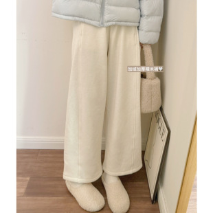 绵绵暖和 自留 松紧腰围显瘦 休闲裤 秋家自制 长裤 怒推软软绒裤