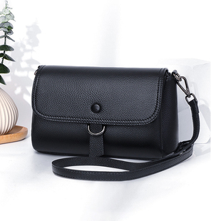 真皮斜挎包女头层牛皮单肩斜跨包2025新款时尚高级感休闲潮斜背包