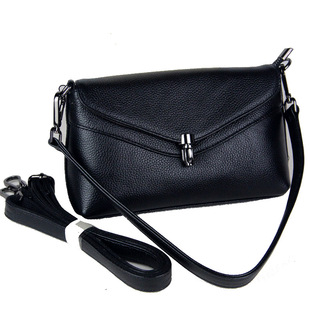 2025翻盖同心锁扣包全真皮单肩包斜挎包 纯头层牛皮两用休闲女包