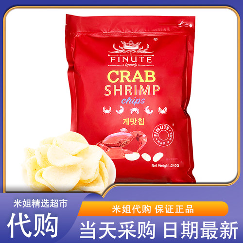 山姆韩国进口趣莱福蟹味虾片240g