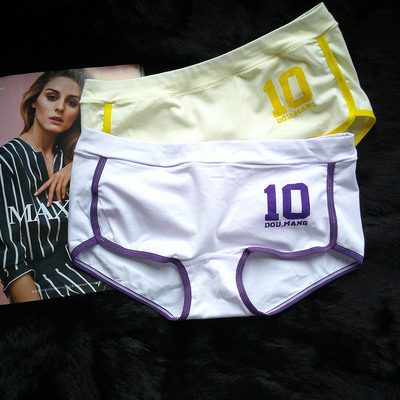 运动内裤纯棉透气潮舒适女三角裤