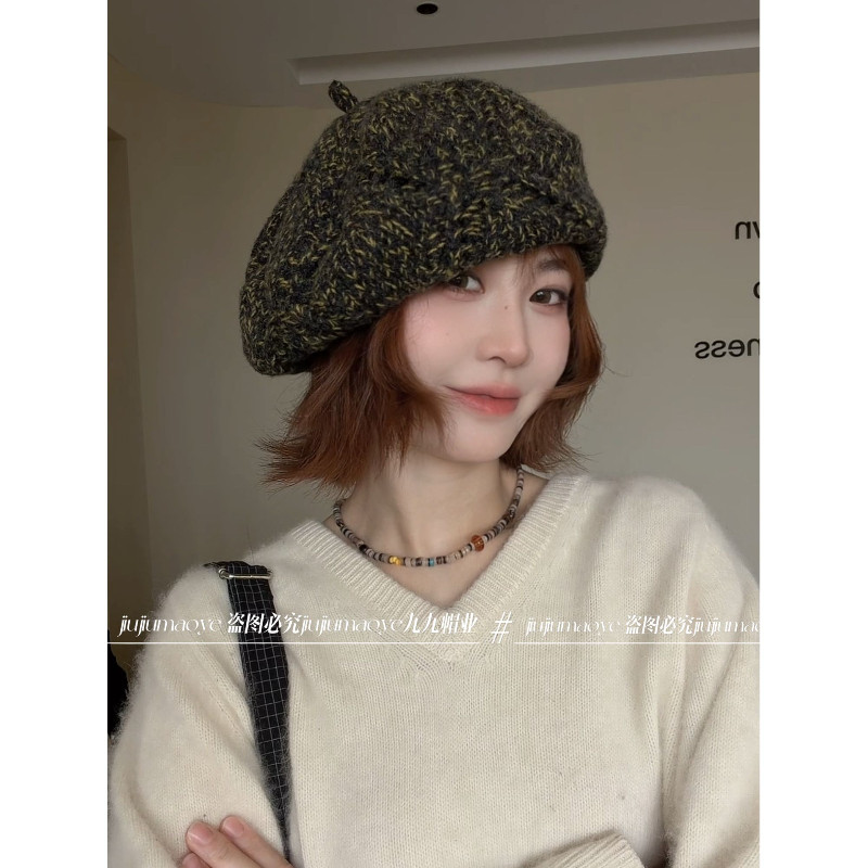 韩系复古贝雷帽子女秋冬保暖显脸小百搭文艺画家帽2026年秋款