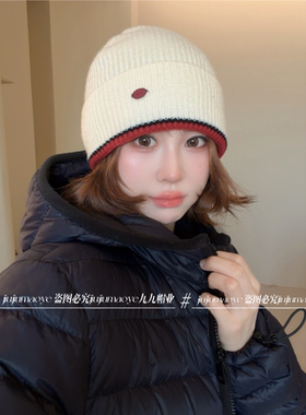 【纯羊毛套装】复古氛围感针织女百搭显脸保暖毛线冷帽2026年秋冬