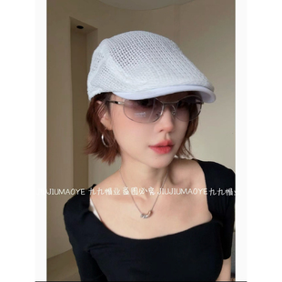 夏季网眼透气前进帽男女户外运动跑步遮阳防晒鸭舌帽子百搭贝雷帽