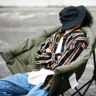 ABSURD LOGIC 荒诞逻辑 加厚法兰绒宽松长袖五彩格子衬衫复古美式