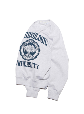 ABSURD LOGIC 荒诞逻辑 黎明破晓学院风徽章复古卫衣美式休闲男女