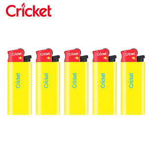 cricket草蜢正品迷你短款五彩订做印字个性火石一次性砂轮打火机