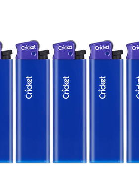 cricket草蜢正品创意超薄防爆订做家用滑轮一次性火石砂轮打火机