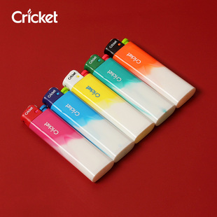 cricket草蜢正品 糖果双色防爆家用火石滑轮打火机 进口菲律宾版