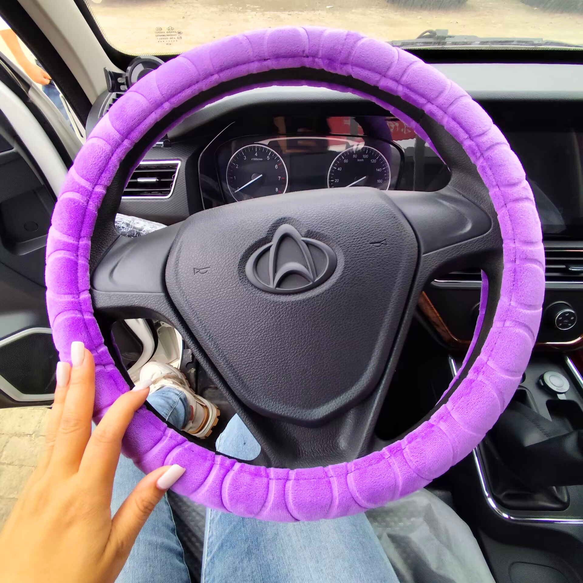 长安跨越者D5新豹迷你方向盘套