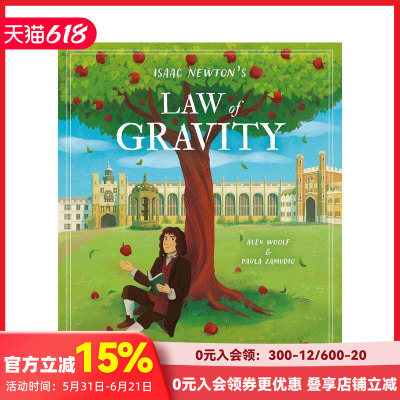 【预售】给好奇心灵的大创意：牛顿的万有引力定律 Isaac Newton's Law of Gravity  原版英文儿童绘本 善本图书