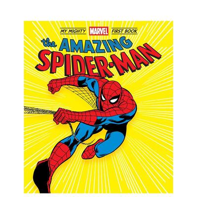 【现货】漫威童书 蜘蛛侠Spider-Man纸板书绘本 英文原版 首本非凡漫威读物 Mighty Marve 3-6岁 进口儿童图书 善本童书