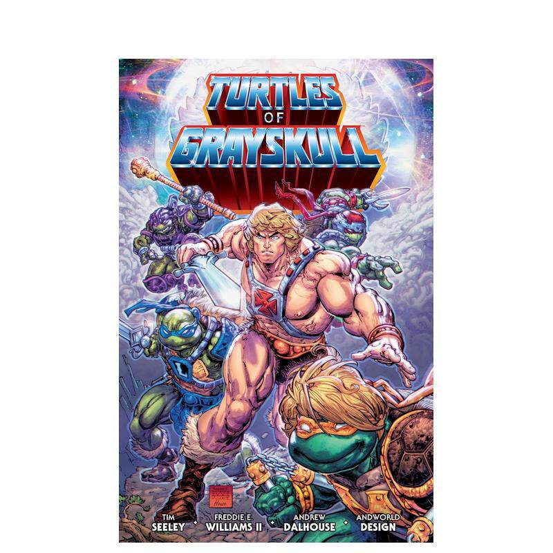 【现货】宇宙人希曼/忍者神龟：灰骷髅超凡战队 Masters of the Universe/Teenage  原版英文漫画书