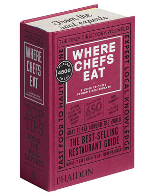 【预售】Where Chefs Eat 主厨去哪吃：厨师喜爱的餐厅指南 英文原版饮食餐饮图书