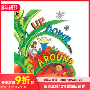 【现货】英文原版 上下和周围 Up Down And Around 科普知识百科 艺术插画英语绘本 儿童进口图书 善本童书